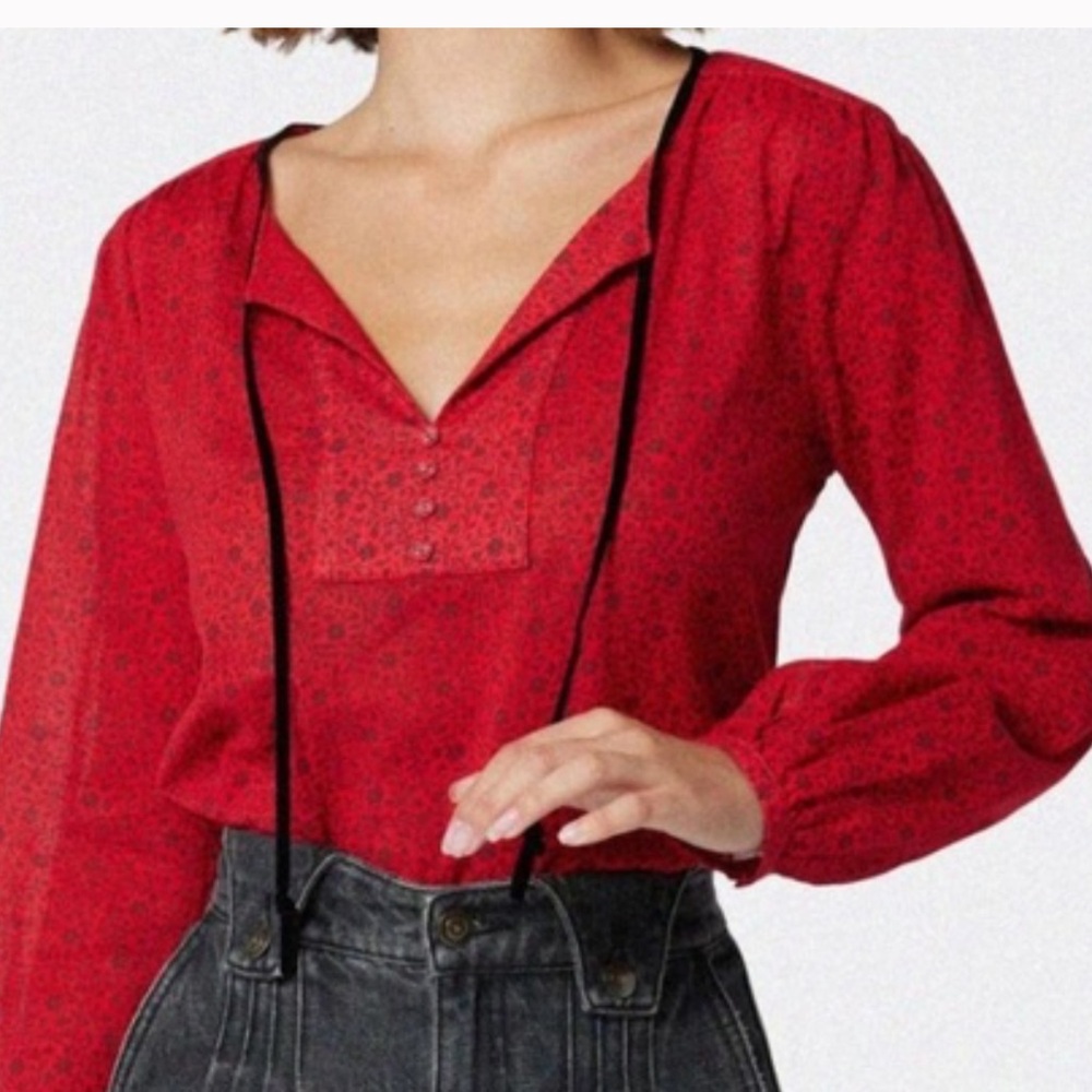 Joie  True Red Plum Perfect Top